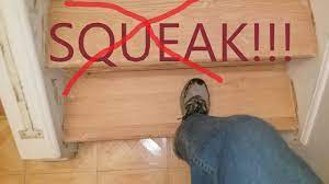 Squeaky stairs are easy to fix from underneath—provided they're exposed. How To Fix Squeaky Stairs Youtube