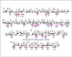 Menurut sa'id ibnu jubair, arti rijsun ialah dosa. Hukum Tajwid Al Quran Surat Al Maidah Ayat 3 Lengkap Dengan