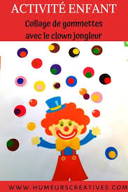 E children 2014 02 blog post 4231ml. Le Clown Jongleur En Gommettes Printable Gommettes A Imprimer