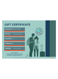 Need the perfect gift idea for a traveler? Travel Gift Certificate Template Pdf Templates Jotform