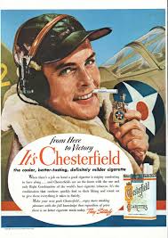 Recent purchase for what will be my WWII-themed man cave. 1942 Chesterfield  ad.