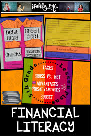 Financial Literacy Lesson Plan 5th Grade In 2020 Financial Literacy Lessons Math Lesson Plans Financial Literacy