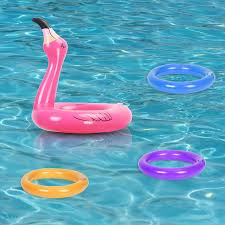 Cooles Ringwurfspiel Fur Eine Mottoparty Zum Thema Flamingo Oder Jede Andere Sommerparty Das Aufblasbare Flamingo Wurfspiel Ist Partyhute Partydeko Flamingo