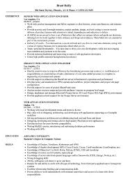 web application engineer resume samples