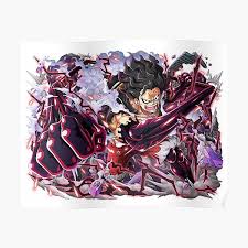 I've been doing a rewatch/read of the series this year and i've recently been looking a lot at the full body armament. Luffy Gear 4 Posters Redbubble