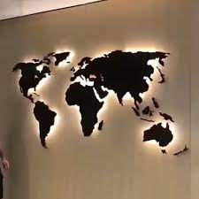 World Map Lighting Lighting Lumineux Map World Dekoideen Fur Die Wohnung Zimmerdekoration Raumdekoration