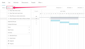 adjust the view of your project