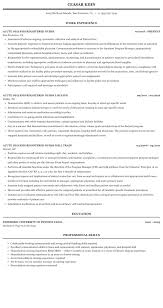 Acute Dialysis Registered Nurse Resume Sample Mintresume