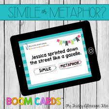 Using similes or metaphors is a great way to add explanations to your writing. Simile Or Metaphor Boom Cards For Distance Learning Similes And Metaphors Figurative Language Fun Simile