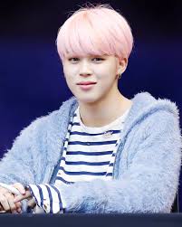 I Love Jimin With Pink Hair 170224 Myeongdong Fansign Event C The Luminary Jimin Jimin Pink Hair Bts Jimin