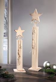 Deko Saule Stern 2er Set Weihnachtsdeko Weihnachten Holz Basteln Weihnachten Weihnachtsdekoration