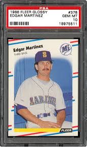 Edgar martinez rookie card value. 1988 Fleer Glossy Edgar Martinez Psa Cardfacts