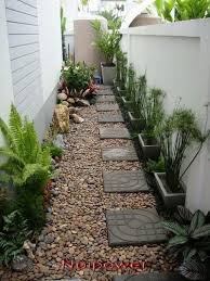Small Stone Garden For The Sides Of House So Ething Similar Maybe Gardenpatio Small Backyard Landscaping Side Yard Landscaping Backyard Landscaping Designs