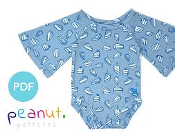 Long Butterfly Sleeve Raglan Bodysuit PDF Sewing Pattern • Baby, Kid,  Toddler, Infant, Child • Peanut Patterns Madison #100