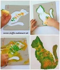 285 Likes 3 Comments Hiperaktif Ogretmen Hiperaktif Ogretmen On Instagram Sunger Baski Kids Art Projects Painting Crafts Crafts