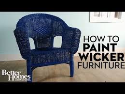 How To Paint Wicker Furniture Youtube Painting Wicker Furniture Wicker Furniture Painted Wicker