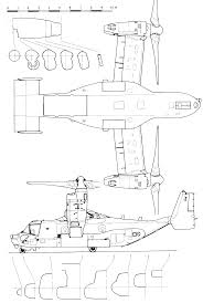 V 22 Osprey Blueprint Blueprints Aircraft Design Osprey Aircraft