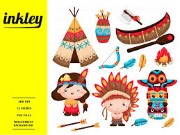 Native Indian Clipart Indian Totem Clip Art Culture And Etsy Clip Art Native Indian Art