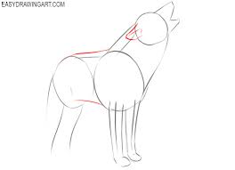 How to draw a wolf step by step? How To Draw A Howling Wolf Easy Drawing Art