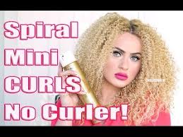 How To Get Spiral Curls Without A Curling Iron Youtube Super Curly Hair Spiral Curls Spiral Hair Curls