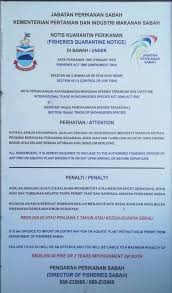 Pusat panggilan kerajaan malaysia (mygcc) : Notis Kuarantin Perikanan Sabah Lobster Air Tawar Sabah Facebook