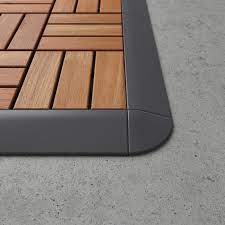 runnen corner edge outdoor decking dark gray ikea in 2021 outdoor flooring ikea outdoor flooring outdoor deck