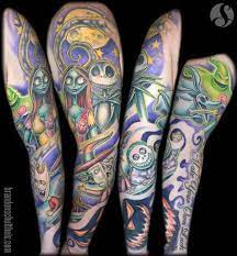 Nightmare Before Christmas Sleeve By Brandon Schultheis Tattoos