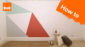 Triangle frog tape wall designs. How To Paint A Geometric Triangle Feature Wall Youtube