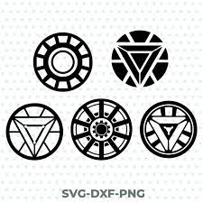 Iron Man Arc Reactors Svg Dxf Png Avengers Solid Skills Iron Man Tattoo Iron Man Arc Reactor Iron Man Logo