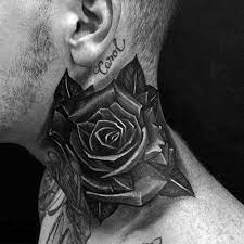 It's a favorite in the developing genre of neck tattoo collectors. 51 Rose Tattoos Fur Manner Neck Tattoo For Guys Rose Tattoos For Men Rose Neck Tattoo