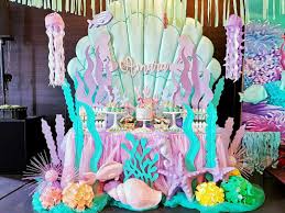 Mermaid Birthday Party Mermaid Theme Birthday Party Mermaid Party Decorations Mermaid Theme Birthday
