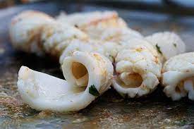 Healthy Easy Calamari At Home Try Oven-roasted Squid Calamari Recipes Baked Calamari Recipe Squid Recipes