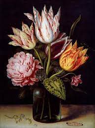 A Reproduction Of A Famous Painting From The Dutch Golden Age Painter Ambrosius Bosschaert The Elder Flower Painting Flower Art Tulip Painting