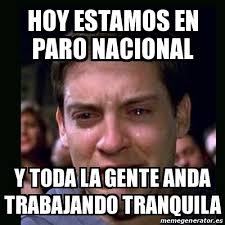 Maybe you would like to learn more about one of these? Meme Crying Peter Parker Hoy Estamos En Paro Nacional Y Toda La Gente Anda Trabajando Tranquila 29801860