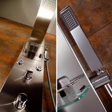 Hsk Lavida Duschpaneel Gekurzt Freihangende Regentraverse Edelstahl Poliert 1900014 41 Dusche Brausehalter Edelstahl