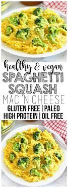 Vegan Spaghetti Squash Mac N Cheese Gluten Free Paleo Recipe Vegan Spaghetti Squash Vegan Spaghetti Vegetarian Recipes