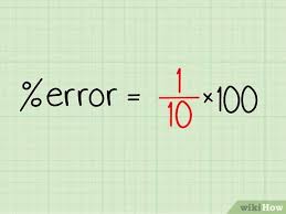 Graph the values of f k versus n found in step 2. How To Calculate Percentage Error 7 Steps With Pictures