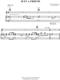 But you say hes just a friend. Biz Markie Just A Friend Sheet Music In C Major Download Print Sku Mn0060523