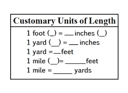 customary units of length knilt