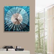 Robot Check Clock Wall Art Blue Wall Art Metal Tree Wall Art