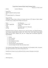 Tips menulis surat lamaran kerja di rumah sakit. Contoh Surat Lamaran Kerja Untuk Layanan Pelanggan Customer Service Cs Call Center It Support Petugas Parkir Tanpakoma