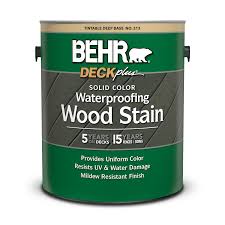 Transparent waterproofing cedar natural tone wood finish. Solid Color Waterproofing Wood Stain Behr Deckplus Behr