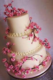 Themed Cherry Blossoms Cherry Blossom Wedding Cake Cherry Blossom Cake Cool Wedding Cakes
