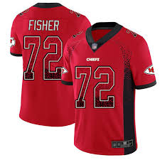 Nike Youth Eric Fisher Limited Red Jersey Kansas City