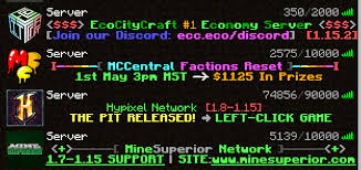 Find the best minecraft economy servers with our server list. How To Advertise Your Minecraft Server Minestatus Server List