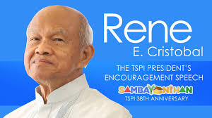 MR. RENE E. CRISTOBAL's SAMBAYANIHAN ENCOURAGEMENT SPEECH