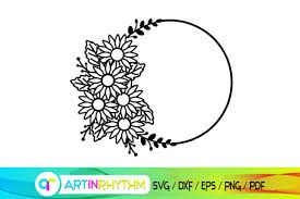 Download Circle Monogram Frame Svg Graphic By Artinrhythm Creative Fabrica
