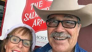 Salvation Army Bell Ringer Sue Violet