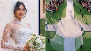 Priyanka chopra's wedding to us pop star nick jonas was a big event, but its size relatively pales in comparison to the 75ft (23m) long veil worn by the bride. Priyanka Chopra I Wanted The Longest Veil In The World And I Got That