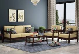 With a white wooden outer frame, the cushioning is. Wooden Sofa Set Designs Latest 25 Wooden Sofa Design For Living Room In India